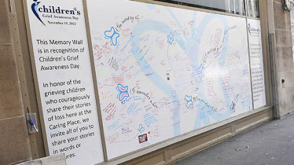 The Grief Wall at the Highmark Caring Place, Downtown