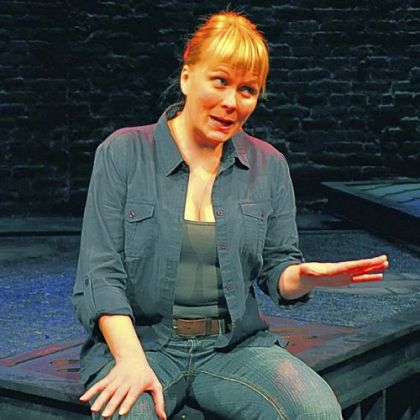 Tami Dixon at City Theatre in "South Side Stories," a solo show that she also researched and wrote.