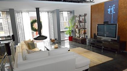 The fire orb in Mike Ramsey's living room.
