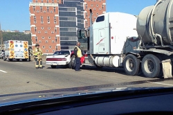 Traffic moving after Downtown accident causes backups