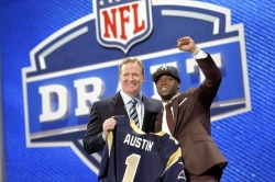 Rams snag WVU's Austin with eighth pick, but QB Smith tumbles