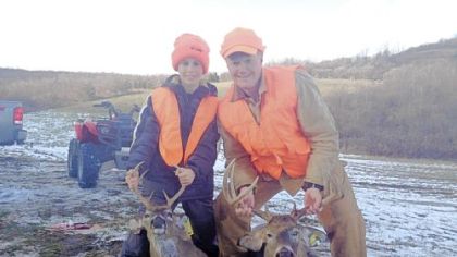 Nick, 8, and Matt Wetzel
