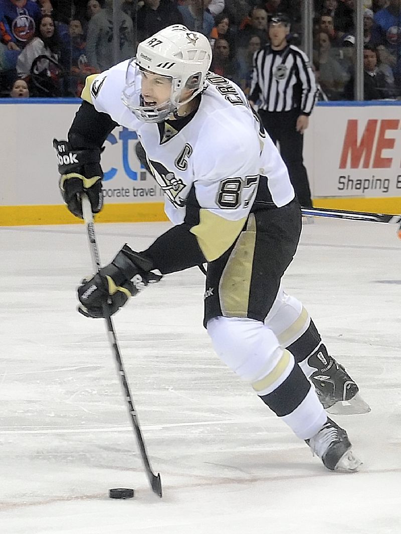 PITTSBURGH PENGUINS SIDNEY CROSBY GAME USED REEBOK 11K HOCKEY STICK