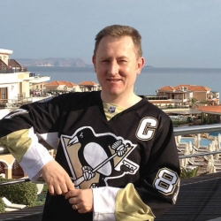British Penguins fans cheer from across the pond