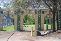 Going... going... gone: Forbes Field arches come down