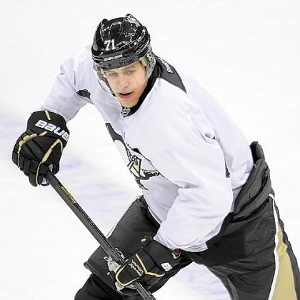 Pittsburgh Penguins Evgeni Malkin skates with his teammates for the first time since the lockout at the Consol Energy Center.