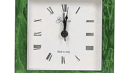 Faux Green Malachite clock from Furbish Studio is $38.
