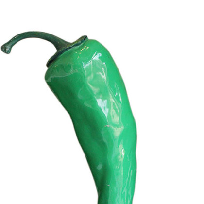 A giant flea market find Chili pepper from Weisshouse. 