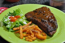 What's for Dinner: Coffee-rubbed rib eye steaks with stout glaze
