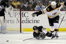 Sidney Crosby and the Boston Bruins are no strangers