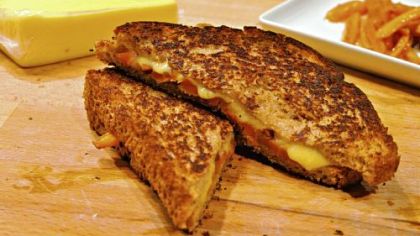 Grilled Havarti with Balsamic Glazed Carrots
