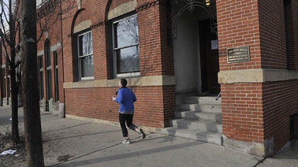 The home of Quad3 Group, the former bathhouse in Lawrenceville.
