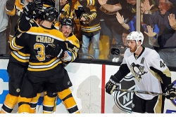 Penguins fall to Bruins, 2-1, in double OT