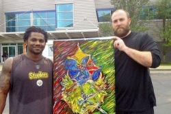 The Steelers Baron Batch's art featured at festival in Texas