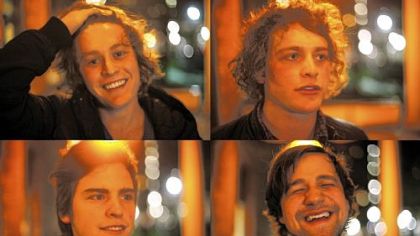 Clockwise from top left: Tyler Clawson, Blake Clawson, Evan Cresswell and Joe Killian make up White Like Fire.
