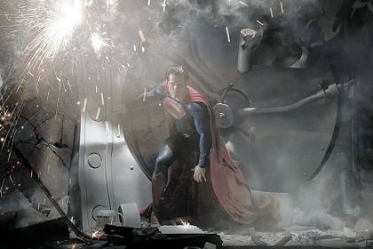 Henry Cavill as Superman in "Man of Steel."
