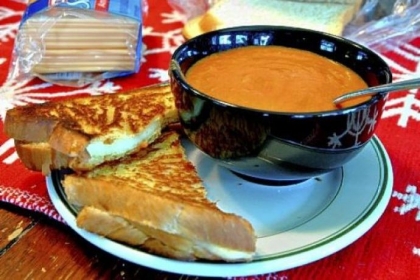 Homemade Tomato Soup and Grilled Cheese.