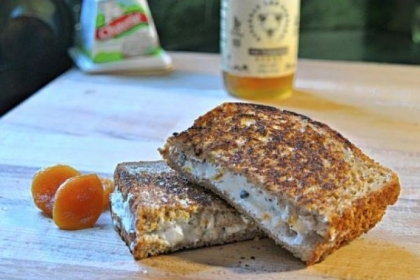 Spicy, Crunchy, Sweet Goat Cheese Melt.
