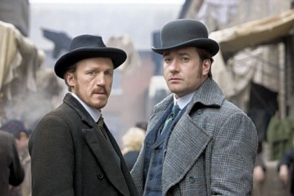 Jerome Flynn, left, and Matthew Macfadyen are the law in London's East End just after Jack the Ripper's reign of terror in BBC America's "Ripper Street."