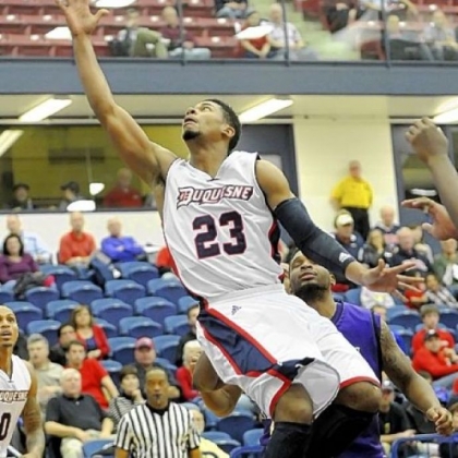 Guard Jeremiah Jones and the Duquesne Dukes begin the toughest part of their schedule tonight against Virginia Commonwealth at Consol Energy Center.