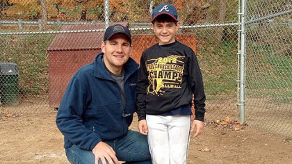 John Pikras Jr. shown with his son, Alex.