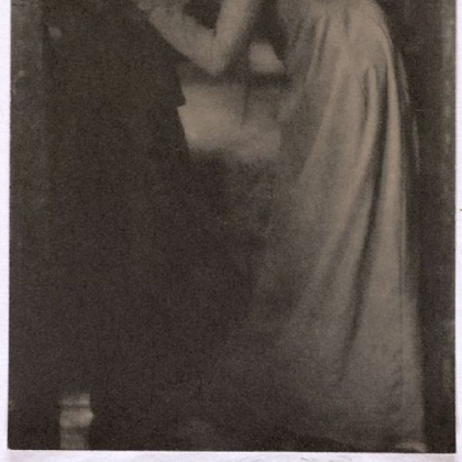 Clarence H. White's 1904 portrait of sisters, "The Kiss."