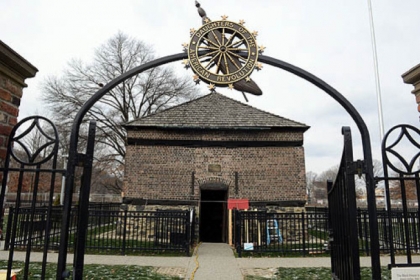 The Fort Pitt Block House today begins a 10-month preservation and restoration project. Built in 1764, the Block House is all that remains of Fort Pitt.