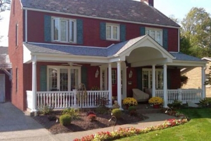 Jim and Mary Frances Miller's front porch addition.