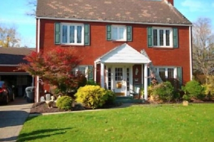 Before photo of Jim and Mary Frances Miller's house in Munhall.