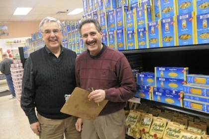 Brothers Leonard, left, and Eugene Labriola in Leonard Labriola's Italian Store in Monroeville.