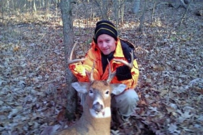 Angelo Runco of Bloomfield took his buck on Nov. 26, 2012, the first day of the statewide rifle deer season, while hunting with his father on a friend's farm near Kittanning.
