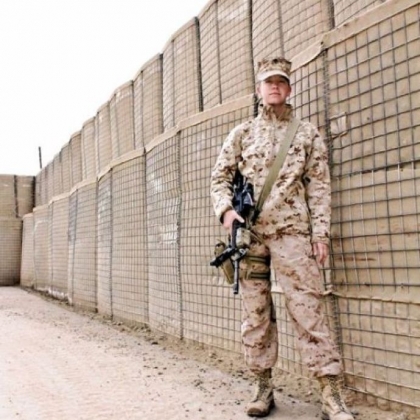 Capt. Zoe Bedell, one of four women who sued Secretary of Defense Leon Panetta in November in hopes that the combat exclusion policy would be rescinded.