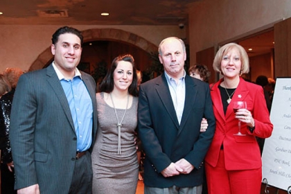 From left, Mike and Chelsea Calla and Ernie and Shauna D'Alessandro.
