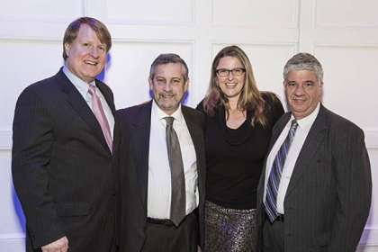 Allegheny County Executive Rich Fitzgerald, Stan Rapp, Dawn Keezer and Sen. Wayne Fontana.