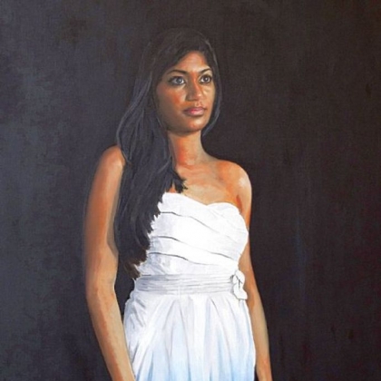 Portrait of Dr. Kiran Perkins by Sonja Sweterlitsch.