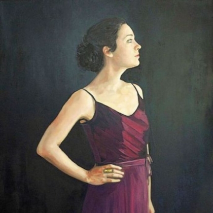 Portrait of Angela Seals, program manager at the Children's Museum of Pittsburgh, by Sonja Sweterlitsch.