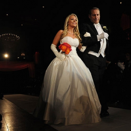 Samantha Ballengee presented by her grandfather Allan Frank