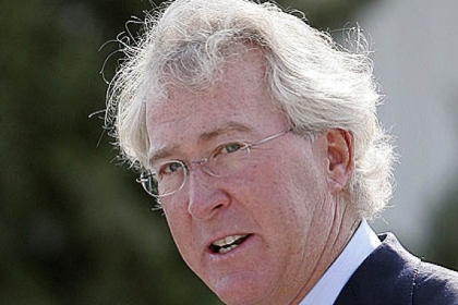 Aubrey McClendon, CEO of the Chesapeake Energy and seen in a 2009 photo, says he'll leave the firm in April, citing philosophical differences with its board of directors.