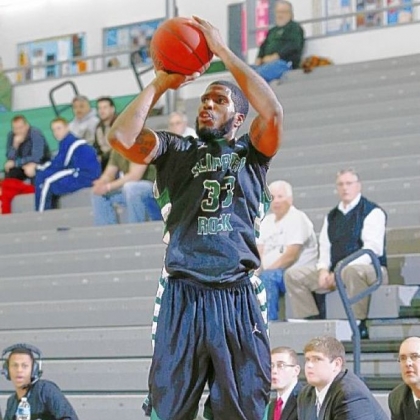 Schenley graduate Gerald Brooks has become a key contributor to the Slippery Rock men's basketball team.