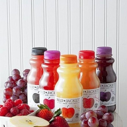 Fruit juices from Red Jacket -- superb.