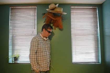 Jonah Fite, 35, has had schizophrenia for 15 years. He lives on his own in a South Side house, takes medications to control his voices and delusions, and feels comfortable discussing his disease because "I'm able to explain this condition instead of keeping it inside me and freaking out."