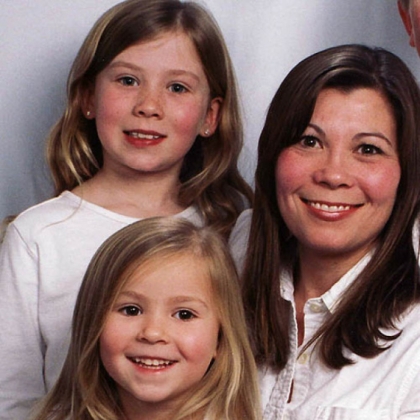 Kimberly Griffith, 45, of Plum and her daughters Brenna, 12, and Mikaela, 8.