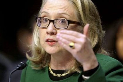 Secretary of State Hillary Rodham Clinton testifies on Capitol Hill before the Senate Foreign Relations Committee hearing on the deadly September attack on the U.S. diplomatic mission in Benghazi, Libya, that killed Ambassador Chris Stevens and three other Americans.