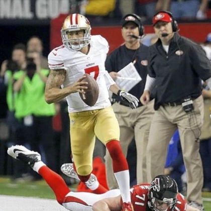 San Francisco 49ers' quarterback Colin Kaepernick.