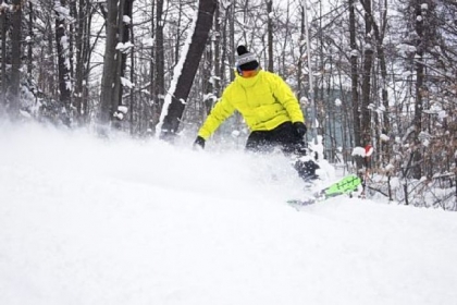 Andrew Bock is a snowboard instructor at Peek'n Peak Resort, 22 miles east of Erie in Findley Lake, N.Y. The Inn at The Peak, a Tudor-style structure built in 1964, has had a $2 million renovation under the ownership of Scott Enterprises.