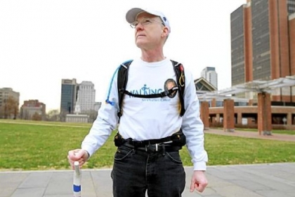 Dave Brown, a retired Vanguard IT specialist and Navy veteran, will walk across the United States in late February, from Atlantic City, N.J., to San Francisco, roughly tracing the path of the old National Road, to commemorate the August 2011 death of his wife, Joan, from ovarian cancer.