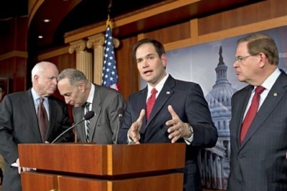 Sen. Marco Rubio, R-Fla., center