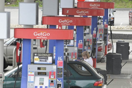 People pump gas at the GetGo near Route 30 near Irwin.