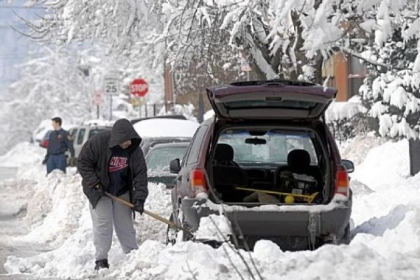 Three years ago today, snow began falling in the record-breaking blizzard of Feb. 5 and 6, 2010. During "Snowmageddon," Rick Lewis shoveled out his car in the 1100 block of West North Avenue in the city's Manchester neighborhood.