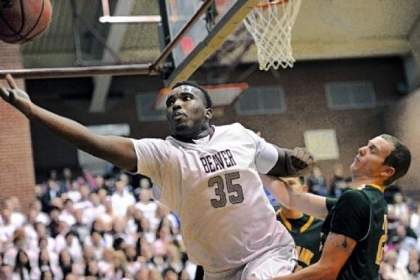 Senior center Aaron Barlow, going for the ball in front of Blackhawk's Logan Frye, leads Beaver in scoring and rebounding.